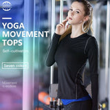 Hot Women Fitness Tight female T-shirt Dry Fit Training Blouse Sport Suit Running Sportswear Long sleeve Gym Yoga Shirt