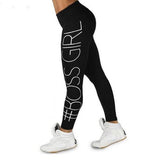 Boss Girl Printing leggings 2017 Fashion Slim High Waist Fitness Leggings Casual leggings Girl legginsy fitness