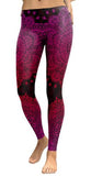 Women Leggings Red mandala Aztec Round Ombre Leggins Fitness 3D Printed High Elasticity Pants Trousers