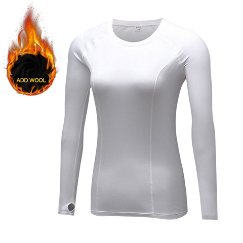 Hot Women Fitness Tight female T-shirt Dry Fit Training Blouse Sport Suit Running Sportswear Long sleeve Gym Yoga Shirt