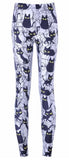 Hot Sexy Women New Pants Womens Trousers Fashion Cute cartoon black cat Pant Capris Cute New Fitness