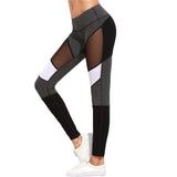 Casual Leggings Women Fitness Leggings Color Block Autumn Winter Workout Pants New Arrival Mesh Insert Leggings