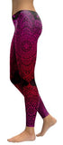 Women Leggings Red mandala Aztec Round Ombre Leggins Fitness 3D Printed High Elasticity Pants Trousers