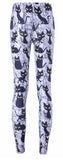 Hot Sexy Women New Pants Womens Trousers Fashion Cute cartoon black cat Pant Capris Cute New Fitness