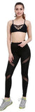 Sexy Women Leggings Gothic Insert Mesh Design Trousers Pants Big Size Black Capris Sportswear New Fitness Leggings