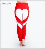 Heart Pattern Mesh Splice Legging Athleisure Fitness Clothing Sportswear Elastic Sporting Leggings Women Pants