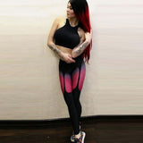 Sexy Printed leggings Women Fitness clothing Booty Push Up Garter Pattern Leggins Sporting Trousers