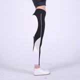 Heart Pattern Mesh Splice legging Athleisure Fitness Clothing Sportswear Elastic Sporting Leggings Women Pants