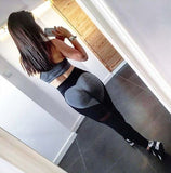 Fashion Heart Pattern Mesh Splice Leggings Athleisure Fitness Clothing Elastic Leggings Women Pants