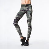 New Camouflage Print Women Sporting Leggings High Elastic Workout Fitness Leggings Women Patchwork Legging Skinny Pants