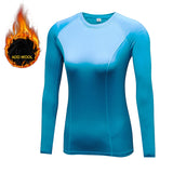 Hot Women Fitness Tight female T-shirt Dry Fit Training Blouse Sport Suit Running Sportswear Long sleeve Gym Yoga Shirt