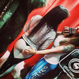 Heart pattern mesh splice legging harajuku athleisure fitness clothing sportswear elastic push up leggings women pants