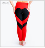 Heart Pattern Mesh Splice Legging Athleisure Fitness Clothing Sportswear Elastic Sporting Leggings Women Pants