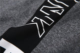 Fashion Grey Letter Print Women Leggings Harajuku Athleisure Fitness Clothing Elastic Sporting Leggings Side Hollow Women Pants