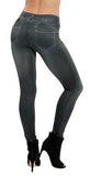 Leggings Jeans for Women Denim Pants with Pocket Slim Leggings Women Fitness Plus Size Leggins S-XXL Black/Gray/Blue